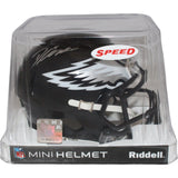 D'Andre Swift Signed Philadelphia Eagles 22 Alt Mini Helmet Beckett 43042
