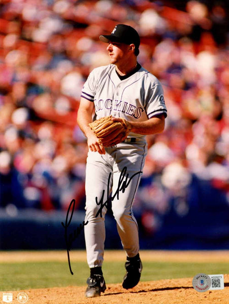 Darren Holmes Autographed Colorado Rockies 8x10 Photo Beckett 50559