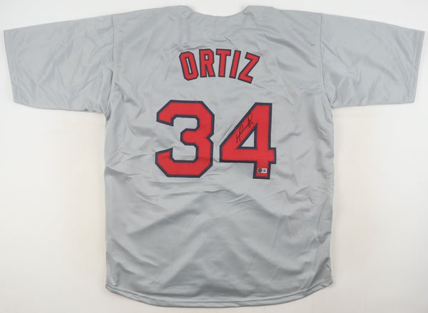 David Ortiz Signed Boston Red Sox Jersey (Beckett) 3xWorld Series Champion D.H.