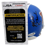 Mike Shanahan Signed/Auto Denver Broncos Mini Football Helmet JSA 213086