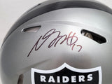 DAVANTE ADAMS AUTOGRAPHED RAIDERS FLASH FULL SIZE AUTH HELMET BECKETT 206038