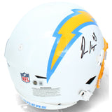 Omarion Hampton Autographed LA Chargers Speedflex Authentic Helmet Beckett