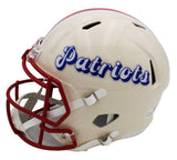 Rob Gronkowski Signed New England Patriots Speed Full Size Retro Helmet