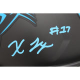 Xavier Legette Autographed Carolina Panthers F/S 22 Alt Helmet Beckett 48110