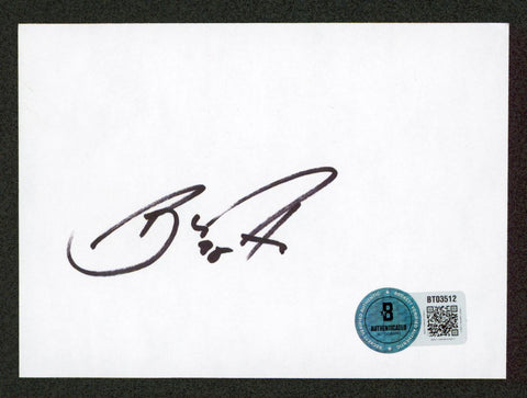 Giants Barry Zito Authentic Signed 3.75x5.25 Cut Signature BAS #BT03511