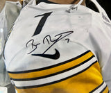 Tom Brady Ben Roethlisberger Dual Autographed 16x20 Photo LED Frame Fanatics COA