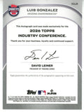 2026 Topps Industry Conference Luis Gonzalez Auto Arizona Diamondbacks 55911