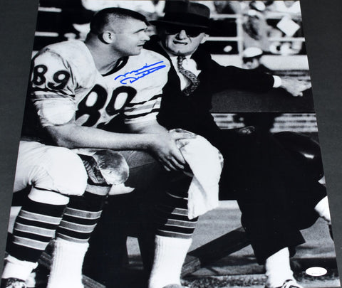 MIKE DITKA AUTOGRAPHED CHICAGO BEARS GEORGE HALAS 16x20 PHOTO JSA