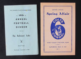 Don Shula HOF Signed/Inscr 1969 Colts Banquet Program w/ 4 Other Programs 189972