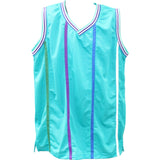 Mugsy Bogues Autographed/Signed Pro Style size XL Teal Jersey JSA 49787