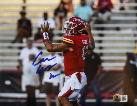 Cameron Edge Autographed Maryland Terps 8x10 Passing Photo-Beckett W Hologram
