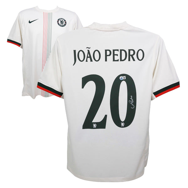 Joao Pedro Signed Chelsea FC Away Soccer Jersey #20 with Beckett COA