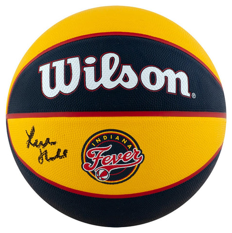 Lexie Hull Signed Indiana Fever Logo WNBA Wilson Basketball - (SCHWARTZ COA)