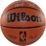 David Thompson Autographed Denver Nuggets Wilson Basketball HOF 96 Beckett 55473