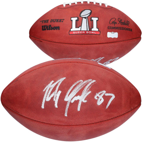 Rob Gronkowski New England Patriots Signed Wilson Super Bowl LI Pro Football