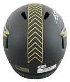 Eagles A.J. Brown Signed Salute to Service IV Full Size Speed Rep Helmet BAS Wit