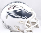 Brandon Graham Signed Eagles Salute 2024 Speed Mini Helmet - Beckett W Hologram