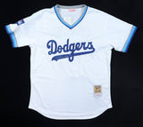Carl Erskine 2xSigned Brooklyn Dodgers Jersey (Beckett) 1955 World Champ Pitcher