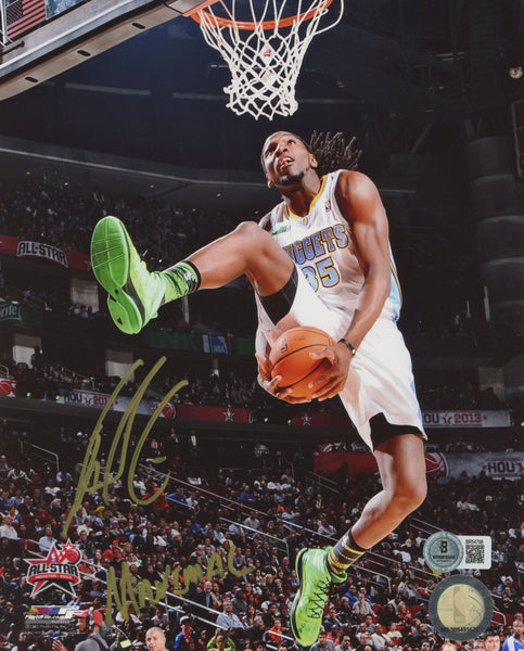 Nuggets Kenneth Faried Manimal Authentic Signed 8x10 Photo BAS #BR54798