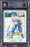 Kings Larry Murphy Authentic Signed 1981 Topps #W100 Card BAS Slabbed