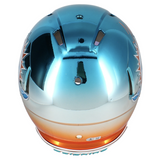 Tyreek Hill Autographed "Cheetah" Custom Chrome Dolphins Speed Helmet Beckett