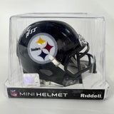 Autographed/Signed Joey Porter Sr Pittsburgh Steelers Mini Helmet JSA COA