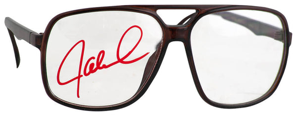 Jaleel White Signed (Urkel) Brown Nerdy Oversized Big Frame Eye Glasses (SS COA)