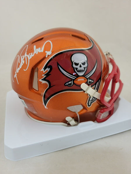 RONDE BARBER SIGNED TAMPA BAY BUCCANEERS FLASH SPEED MINI HELMET BECKETT QR