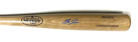 Brewers SAL FRELICK Signed Louisville Slugger Blonde Bat AUTO - BECKETT