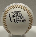 Braves HENRY HANK AARON Signed Official GOLD GLOVE LOGO Baseball #1 AUTO - JSA