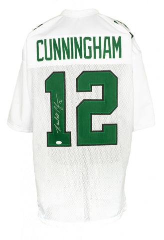 Randall Cunningham Signed Philadelphia Eagles Jersey (JSA COA) 4xPro Bowl QB