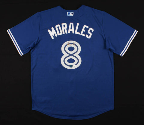 Kendrys Morales Signed Toronto Blue Jays Majestic MLB Jersey (JSA COA)
