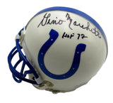 Gino Marchetti HOF Signed/Inscribed Colts Mini Football Helmet JSA 213517
