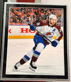 Nathan MacKinnon Autographed Avalanche White Jersey Deluxe Framed | Fanatics COA