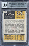 Oilers Ken Houston "HOF 06" Signed 1971 Topps #113 Rookie Card Auto 10! BAS Slab