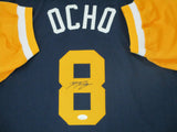 Brewers Outfielder RYAN BRAUN Signed Custom "Ocho" Nickname Jersey AUTO - JSA