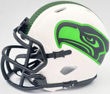 MICHAEL DICKSON AUTOGRAPHED SEAHAWKS LUNAR ECLIPSE WHITE MINI HELMET MCS 200270