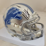 HENDON HOOKER SIGNED DETROIT LIONS SPEED MINI HELMET BECKETT QR