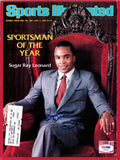 Sugar Ray Leonard Autographed Signed Sports Illustrated Magazine PSA/DNA #X59906