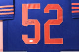 KHALIL MACK (Bears throwback TOWER) Signed Autographed Framed Jersey JSA