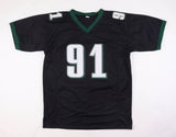 Fletcher Cox Signed Philadelphia Eagles Black Jersey (JSA COA) 4xPro Bowl D.T.