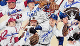 Tom Seaver Whitey Ford, Steve Carlton Signed Unframed Artist Composite Poster
