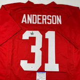 Autographed/Signed Will Anderson Alabama Red College Football Jersey PSA/DNA COA