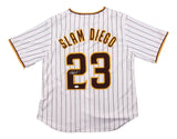 Fernando Tatis Jr. San Diego Signed White Slam Diego Baseball Jersey JSA