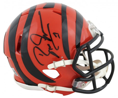 Boomer Esiason Signed Cincinnati Bengals Mini Helmet (Beckett) 1988 NFL MVP Q.B.