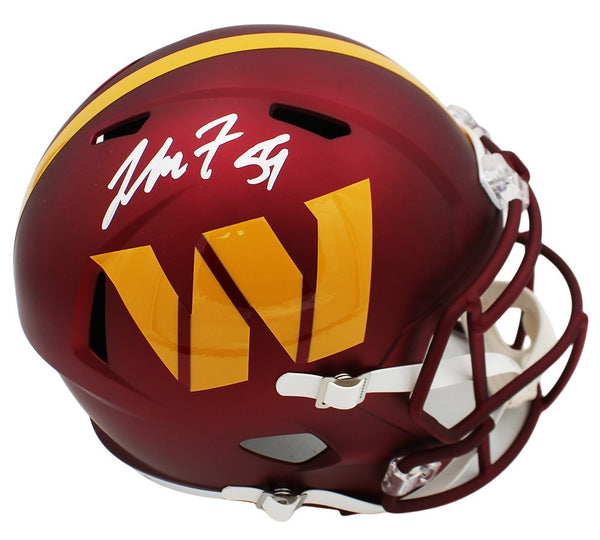 London Fletcher Signed Washingon Commanders Speed Full Size Maroon NFL Helmet