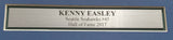 SEATTLE SEAHAWKS KENNY EASLEY AUTOGRAPHED FRAMED WHITE JERSEY MCS HOLO 200427