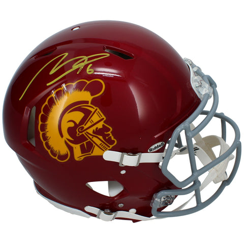 Makai Lemon Autographed USC Trojans Speed Authentic Helmet Beckett Witnessed