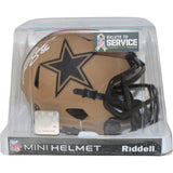 Luke Schoonmaker Signed Dallas Cowboys 23 Salute Mini Helmet Beckett 43116