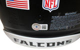 Deion Sanders Signed Atlanta Falcons Authentic Speed Flex Helmet Beckett 39616